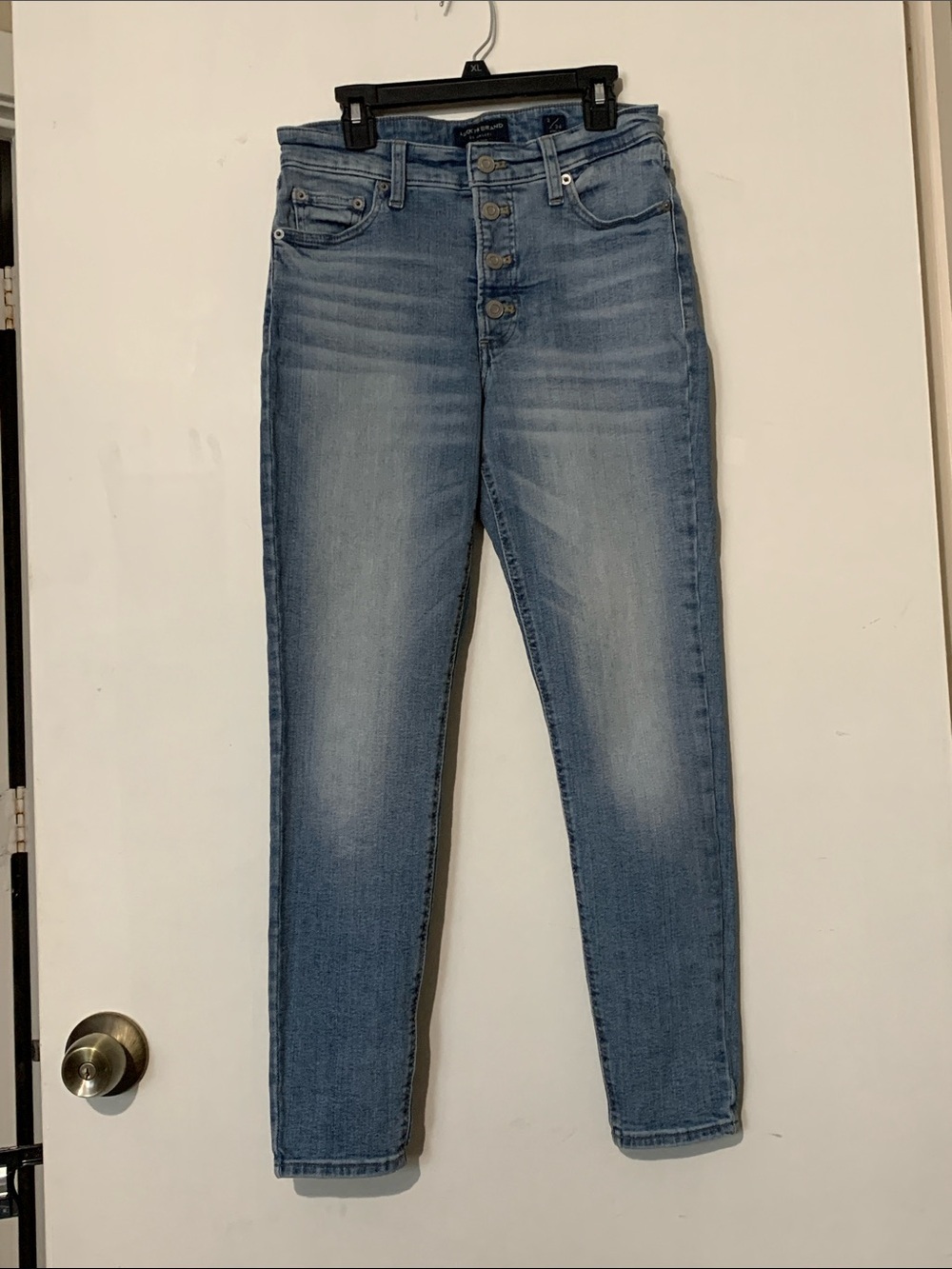 Lucky Brand High-Rise Light Blue Button-Fly Jeans